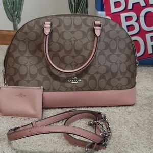 Coach purse, strap extension and coach money pouch